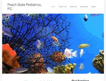Tablet Screenshot of peachstatepediatrics.com